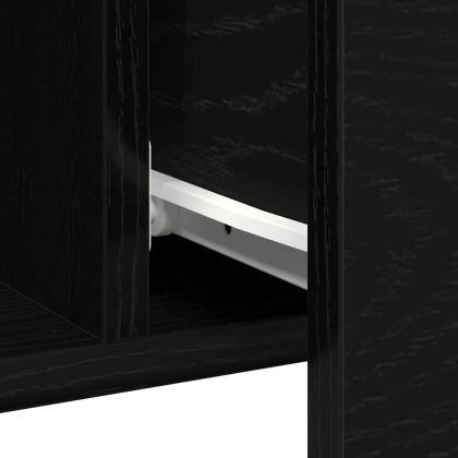 Служебен шкаф Черен дъб 100 x 36 x 60 см Инженерно дърво