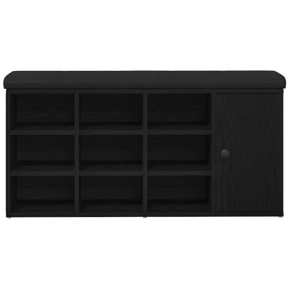 Пейка с място за съхранение с рафт Черния дъб 102 x 32 x 50 cm