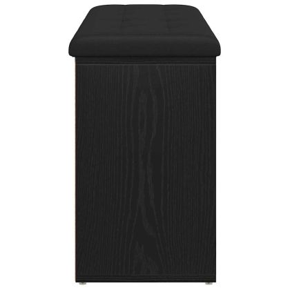 Пейка за обувки Черно 100 x 30 x 48 см Инженерно дърво
