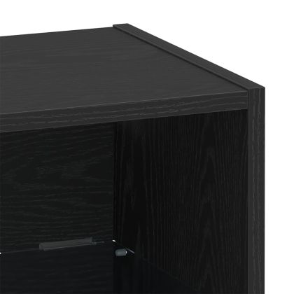 Плаващ рафт 2 pcs Черно 40 x 28,5 x 40 см Инженерно дърво