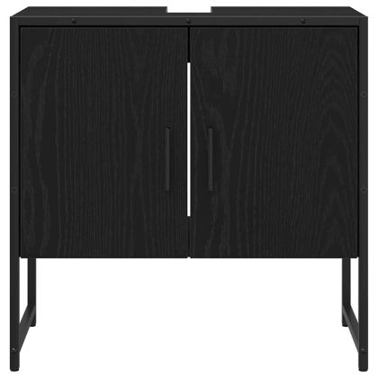 Шкаф за мивка в баня Черния дъб 60 x 30 x 60 cm Инженерно дърво