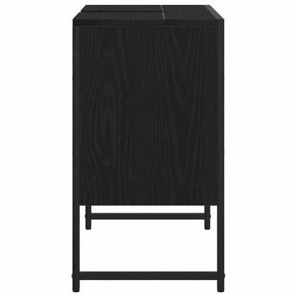 Шкаф за мивка в баня Черния дъб 60 x 30 x 60 cm Инженерно дърво