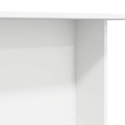 Трапезна маса Бяло 110 x 60 x 75 cm Инженерно дърво