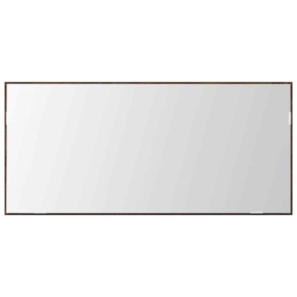 Огледало Кафяв дъб 80 x 37 см Стъкло и инжектирано дърво