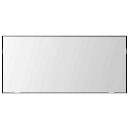 Огледало Черен дъб 80 x 37 см Стъкло и инжектирано дърво