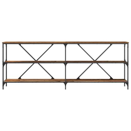 Конзолна маса Старо дърво 200 x 30 x 75 см Инженерно дърво