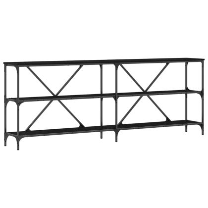 Конзолна маса Черния дъб 200 x 30 x 75 см Инженерно дърво