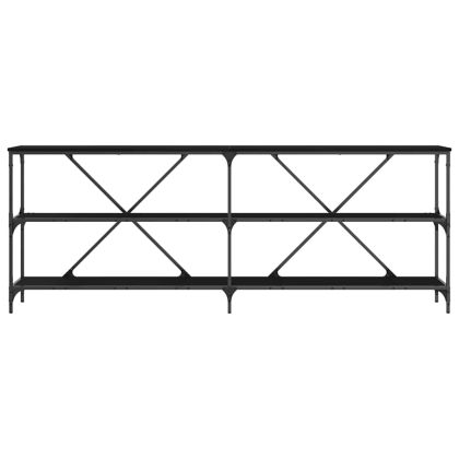 Конзолна маса Черния дъб 200 x 30 x 75 см Инженерно дърво