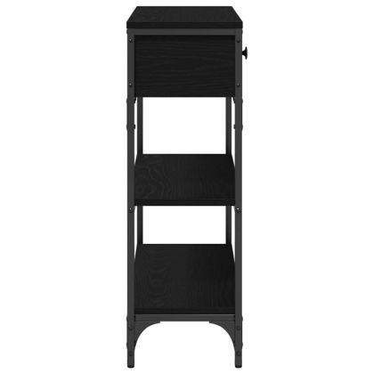 Конзолна маса Черния дъб 72.5 x 25 x 75 см Инженерно дърво