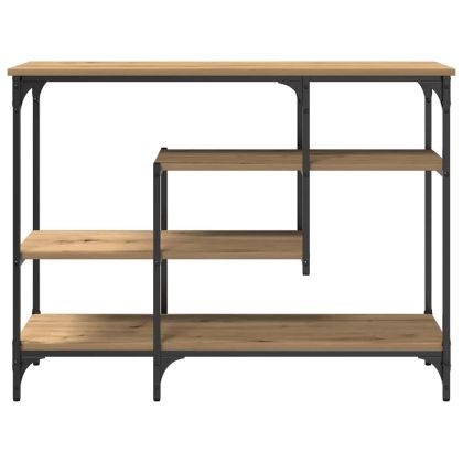 Конзолна маса с рафт дъб артизан 100 x 35 x 75 см