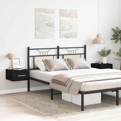 Нощен шкаф 2 pcs Черния дъб 35 x 35 x 20 см Инженерно дърво