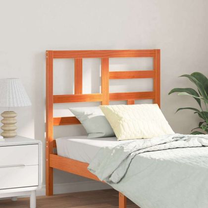 Главня за легло Кафяво с восъчно покритие 105,5 x 4 x 104 см