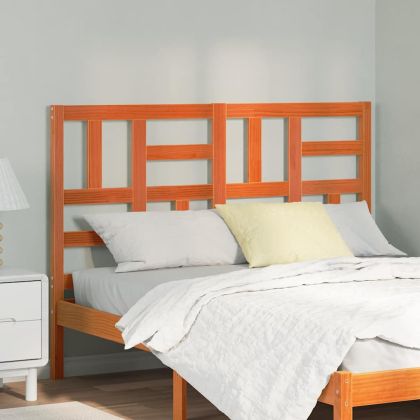 Главня за легло Кафяво с восъчно покритие 145,5 x 4 x 104 см