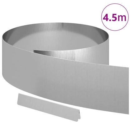 Ограда за трева Сребрист 450 x 0.05 x 15 см