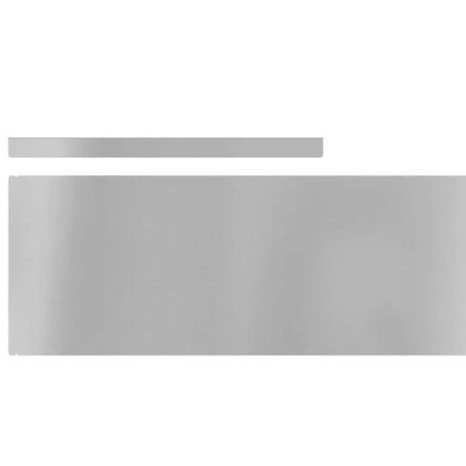 Ограда за трева 4 pcs Сребрист 450 x 0.05 x 15 см