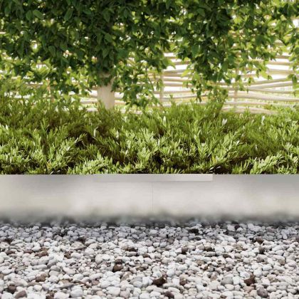 Ограда за трева Сребрист 450 x 0.05 x 15 см