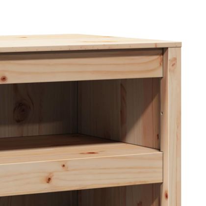 Кухненски шкаф Кафяв дъб 106 x 55 x 64 cm Солидно борово дърво