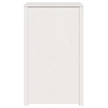 Кухненски шкаф с рафт Бяло 55 x 55 x 92 cm Солидно борово дърво