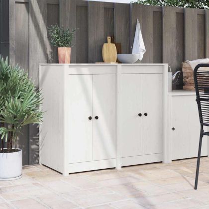 Кухненска врата 2 pcs Бяло 50 x 9 x 82 см