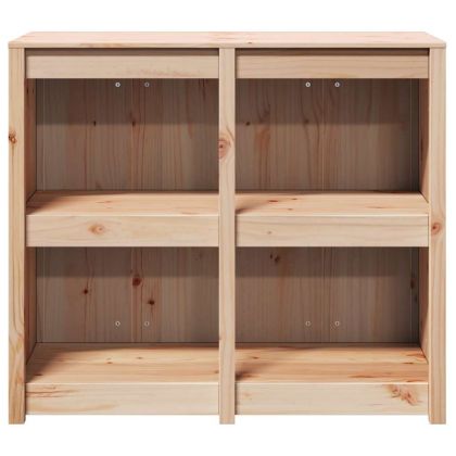 Кухненски шкаф Кафяв дъб 106 x 55 x 92 cm Солидно борово дърво