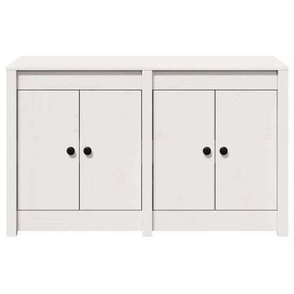 Кухненски шкаф Бяло 106 x 55 x 64 cm Масивна борова дървесина