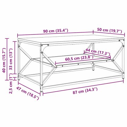 Масичка за кафе Старо дърво 90 x 50 x 40 cm
