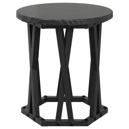 Нестинг странична маса 3 pcs Черния дъб