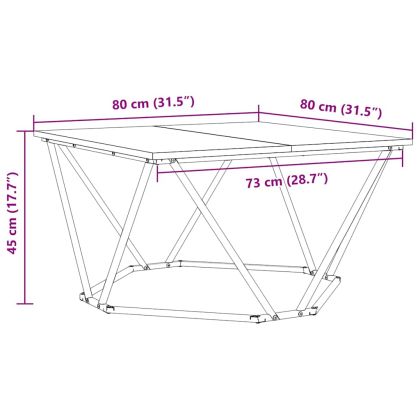 Масичка за кафе Сонома дъб 80 x 80 x 45 cm
