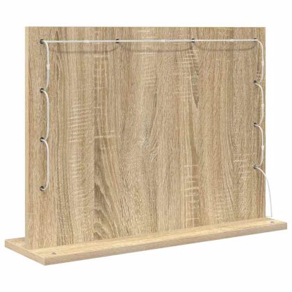 Огледало за грим с огледало Сонома дъб 60 x 45 x 18 см