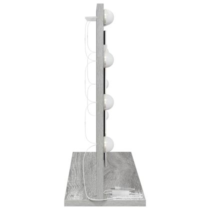 Огледало за грим с огледало Сив Сонома 60 x 45 x 18 см