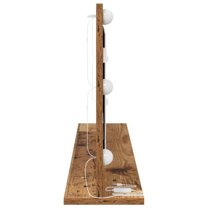 Огледало за грим с огледало Старо дърво 100 x 45 x 18 см