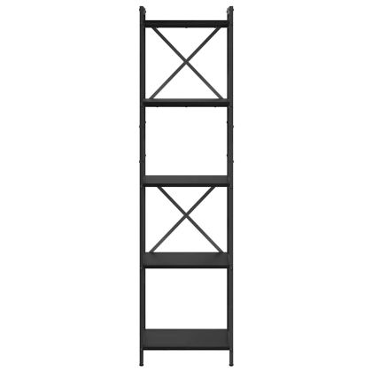 Рафт за книги Черния дъб 40 x 30 x 155 см Инженерно дърво