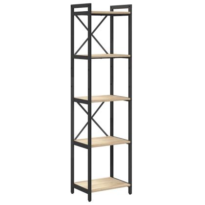 Рафт за книги Сонома дъб 40 x 30 x 155 см Инженерно дърво