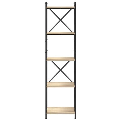 Рафт за книги Сонома дъб 40 x 30 x 155 см Инженерно дърво