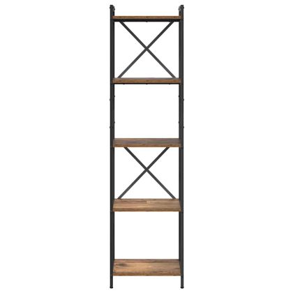 Рафт за книги Старо дърво 40 x 30 x 155 см Инженерно дърво