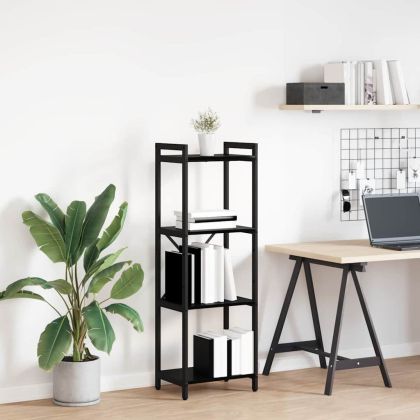 Рафт за книги Черния дъб 40 x 30 x 85 см Инженерно дърво