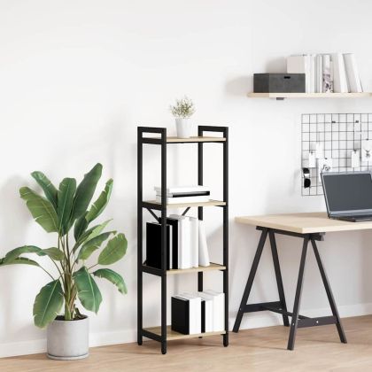 Рафт за книги Сонома дъб 40 x 30 x 85 см Инженерно дърво