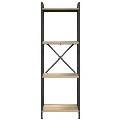 Рафт за книги Сонома дъб 40 x 30 x 85 см Инженерно дърво