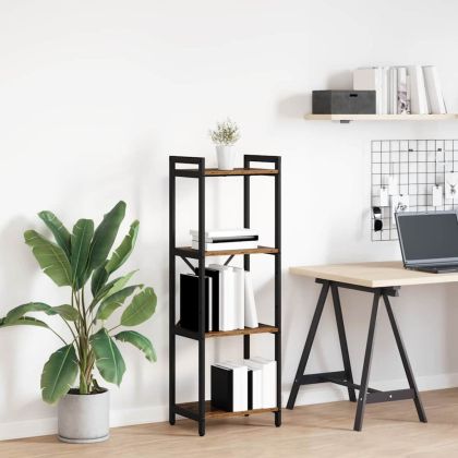 Рафт за книги Старо дърво 40 x 30 x 85 см Инженерно дърво