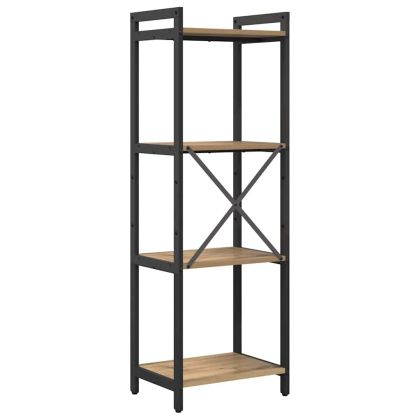 Рафт за книги Дъб 40 x 30 x 85 см Инженерно дърво