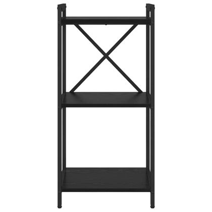 Рафт за книги Черния дъб 40 x 30 x 85 см Инженерно дърво