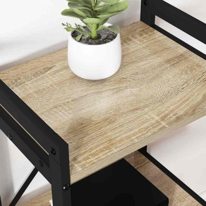 Рафт за книги Сонома дъб 40 x 30 x 85 см Инженерно дърво