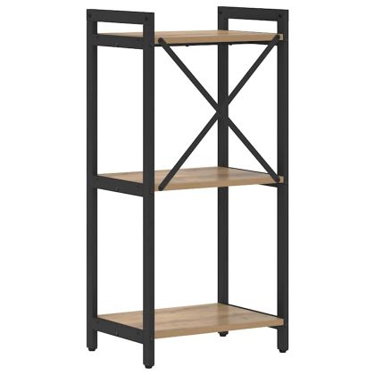 Рафт за книги Дъб 40 x 30 x 85 см Инженерно дърво