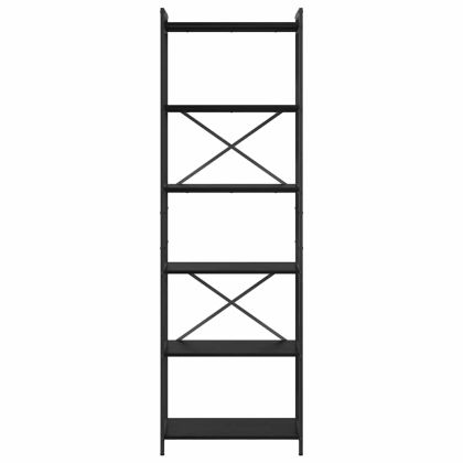 Рафт за книги Черния дъб 40 x 30 x 85 см Инженерно дърво