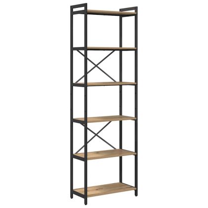 Рафт за книги Дъб 40 x 30 x 85 см Инженерно дърво