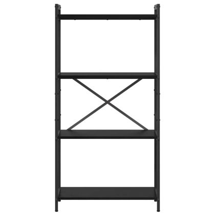 Рафт за книги Черния дъб 40 x 30 x 85 см Инженерно дърво