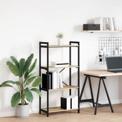 Рафт за книги Сонома дъб 40 x 30 x 85 см Инженерно дърво