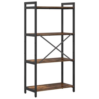 Рафт за книги Димян дъб 40 x 30 x 85 см Инженерно дърво