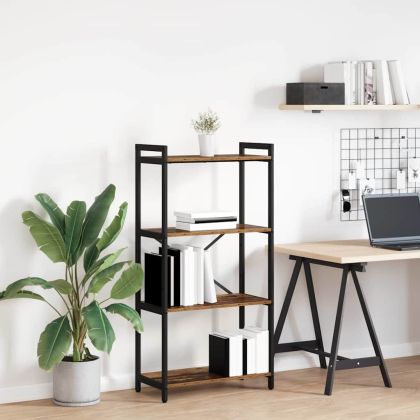 Рафт за книги Старо дърво 40 x 30 x 85 см Инженерно дърво