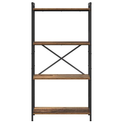 Рафт за книги Старо дърво 40 x 30 x 85 см Инженерно дърво